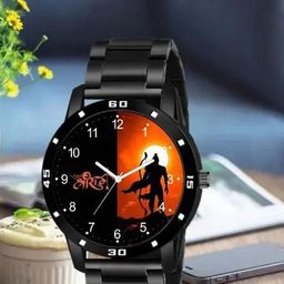 THE SHOPOHOLIC Men Printed Dial & Leather Straps Analogue Watch Jay Shree Ram-image-36