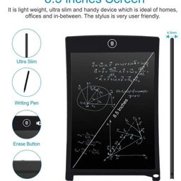 SUPER TOY 8.5 Inch LCD Writing Pad Drawing & Note Taking, Reusable Digital Notepad Ruff Pad for Kids image 2