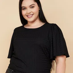 max Women Self Design Flared Sleeve Top-picture-5