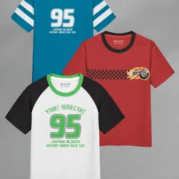 HELLCAT Boys 3 Printed Applique T-shirt-image-37