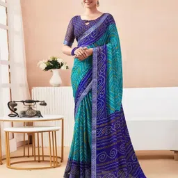 DURGA EMPORIO Bandhani Pure Chiffon Bandhani Saree-image-49