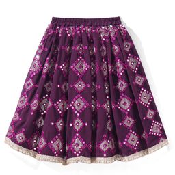 Babyhug Sleeveless Sequin Embroidered Choli with Mirror Embroidered Lehenga Set With Dupatta - Magenta image 5