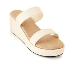 DressBerry Embellished Platform Mules with Buckles-56