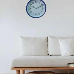 RHYTHM Elegant Round Blue Plastic Wall Clock-image-27