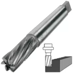 Indian Tools Tanged End HSS Taper Shank End Mill (Dia 14 mm, Overall Length 100 mm)-10