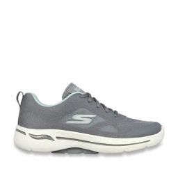 Skechers Women's GO WALK ARCH FIT Grey Aqua Walking Shoes-25