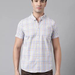 Woodland Multicolor Regular Fit Check Cotton Shirt-image-53