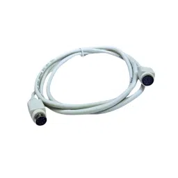 SETMI INDIA Mini Din Plug Cable 6 Pin Male to Male 1 m, White-23