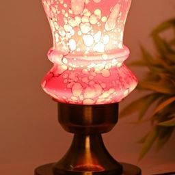 SOMIL Pink Glass Cylinder Table Lamps-picture-29