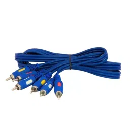 SETMI INDIA Premium 3 RCA to 3 RCA Audio Video Cable Male 1.5 m for TV, DVD, Projector-40