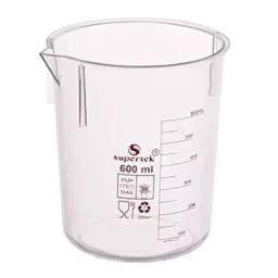 Supertek Autoclavable PMP Beaker With Printed Graduation, Capacity 500 ml, CH10164/4 (Pack of 6) image 2