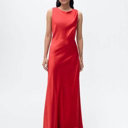 MANGO Backless A-Line Maxi Dress-image-48