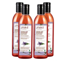 Jiva Set Of 4 Thyme & Rosemary Ayurvedic Hair Tonic - 120 ml Each-45