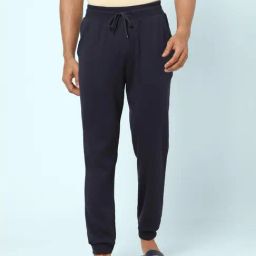 Ajile by Pantaloons Navy Cotton Slim Fit Nightwear Joggers-picture-28