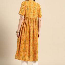 Anouk Bandhani Foil Printed Kurta-image-55