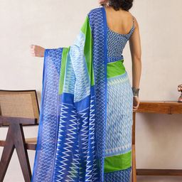 Anouk Rustic Ready to Wear Ikat Saree image 4