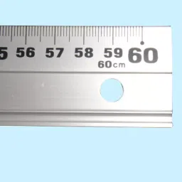 Shinwa Rules Anti-slip Aluminum Straight Metric Scale Arusuke 60 cm Measuring Range, 6790043-35