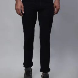 Cantabil Black Cotton Regular Fit Jeans-picture-34