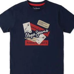 Pepe Jeans Kids Navy Printed T-Shirt-image-54