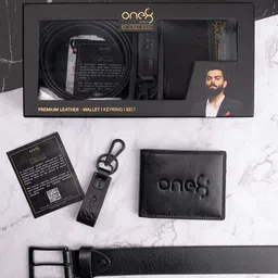 One8 Men 3Pcs Leather Accessory Gift Set-image-66
