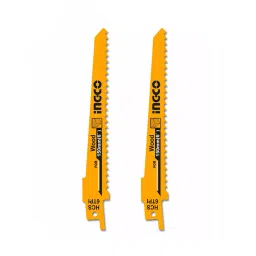 Ingco 150 mm Length High Carbon Steel 6 TPI Reciprocating Saw Blade for Wood, SSB644D (Set of 2)-25