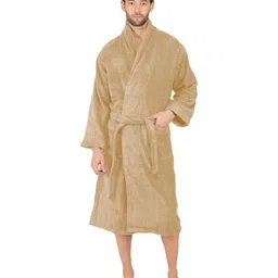 RANGOLI Men Canning Vale Pure Cotton Bath Robe - 550 GSM-picture-9