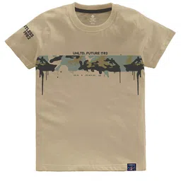 CODEZ Boys Multicoloured Printed Applique T-shirt image 2
