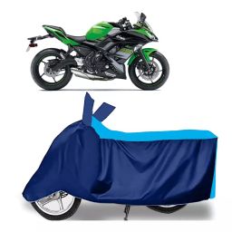 Auto Pearl Two Wheeler Cover for Kawasaki Ninja 650 BS6 - Cyan, Blue-image-98