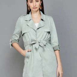 Code by Lifestyle Sage Green Regular Fit Jacket-image-85