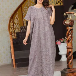 G4Girl Printed Maxi Nightdress-picture-23