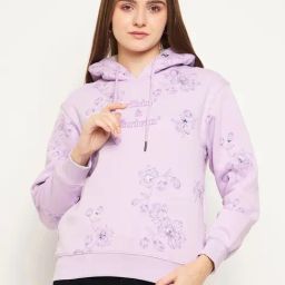 MADAME Lavender Graphic Print Hoodie-image-5