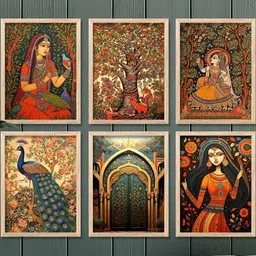 WALLLANE Brown 6 and more Piece Wood Other Wall Paintings-image-22