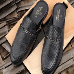 Bacca Bucci Men's MOROCCO Black Mule Shoes-image-16