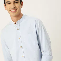 Mast & Harbour Men Slim Fit Multi Stripes Casual Shirt-picture-18