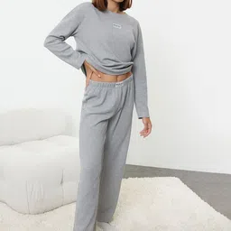 Trendyol Women Printed Night suit-picture-6