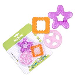 Baybee Water Filled Silicone Teethers Set of 3 - Pink Orange-8