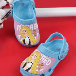 Kidsville Barbie Featuring Hollow Out Detailed Clogs - Blue-image-58