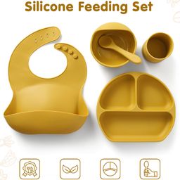 Silicone Feeding Set - Yellow-12