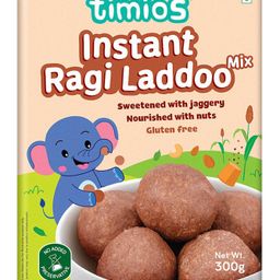 timios Organic No Maida Ragi Laddoo Mix | Made With Ragi Flour, Jaggery and Sprouted Nutrition | Instant and Healthy Breakfast -300 g-1