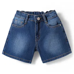 Pine Kids Cotton Woven Knee Length Solid Color Shorts - Navy Blue-picture-30