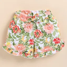 Biskid Sinker Floral Printed Shorts - Green-picture-41
