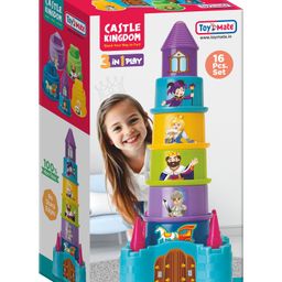 TOYMATE Castle Kingdom Stacking Toy Multicolor - 16 Pieces-14
