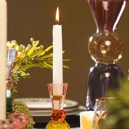 Pure Home and Living Yellow Candle Holder-image-3