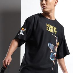 THE BEETEL HOUSE Men Printed Drop-Shoulder Sleeves Applique T-shirt-picture-5