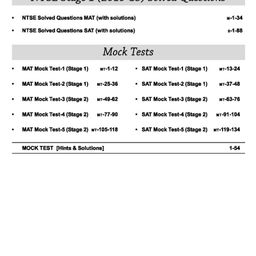 disha publications Target NTSE Class 10 Stage 1 & 2  Solved Papers (2015 - 21) + 5 Mock Tests (MAT + SAT) 7th Edition image 3