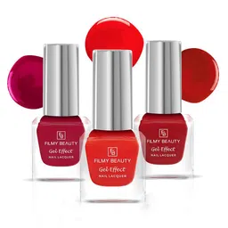 FILMY BEAUTY Set Of 3 Gel Effect Nail Polish- 10 ml Each- Shade- 27- 36- 31-image-55