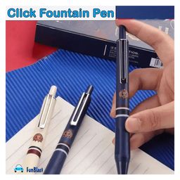 Bunie Click 2 Pcs Fountain Pen Set with 6 Pcs Refills and 1 Nib Polisher for Students image 4