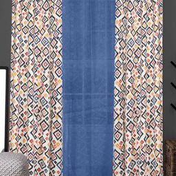 Dekor World Multicoloured Set of 3 Door Curtain-51