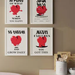Art Street Motivational Poster Just Do It, Be Patient & Grow Daily Prints For Wall Art - Set of 4-picture-32