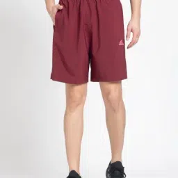 Adidas Maroon Regular Fit Shorts-picture-9